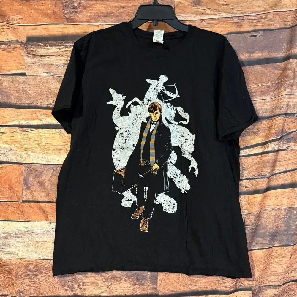 Newt Scamander Fantastic Beasts T-Shirt Mens XL Black Loot Crate Exclusive Tee